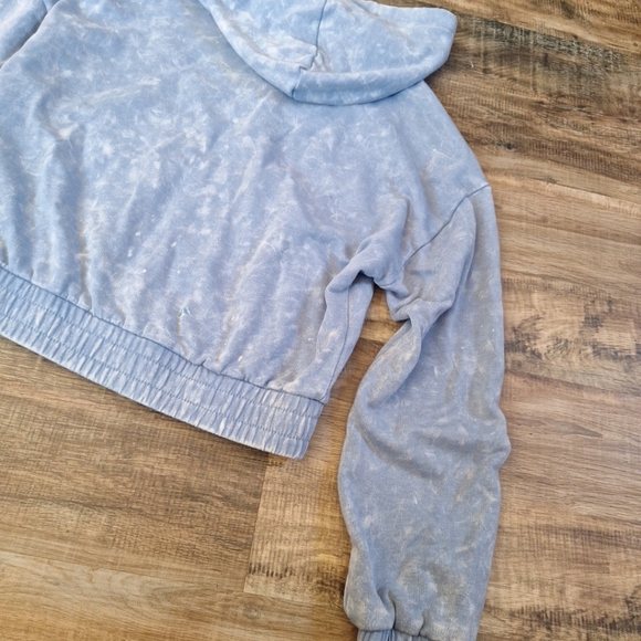 Cut & Paste Cropped Blue Hoodie size XS - Picture 10 of 10